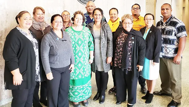 Educators from American Samoa with Amata
