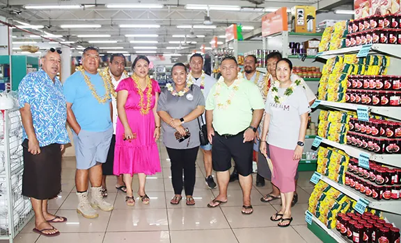 Pitovaomanaia Mayday Cin with Am Samoa delegation to the Samoa talks earlier this year.
