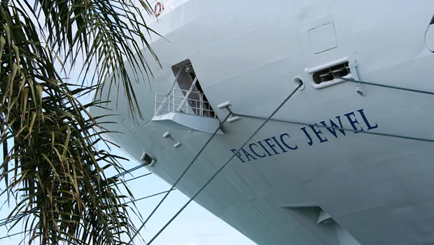Cruise ship docked