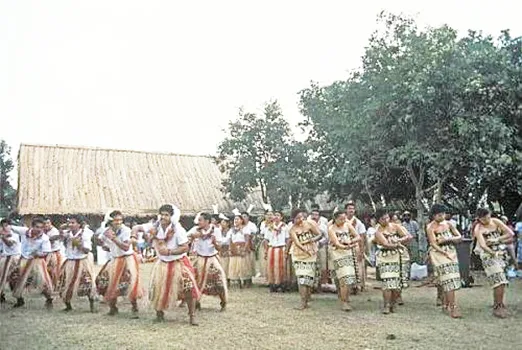  A photo of the lakalaka dance