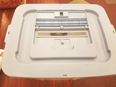 Top view of the see-through ballot containers