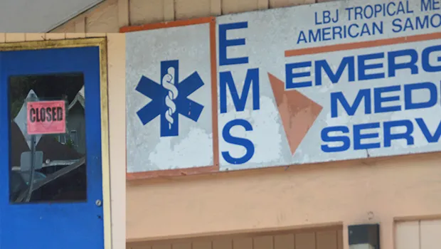 EMS sign and closed sign on door at LBJ location
