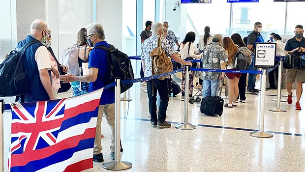 Line of travels at Safe Travel desk