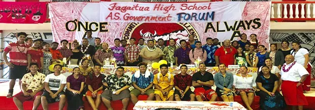 Fagaitua HS students at candidates' forum