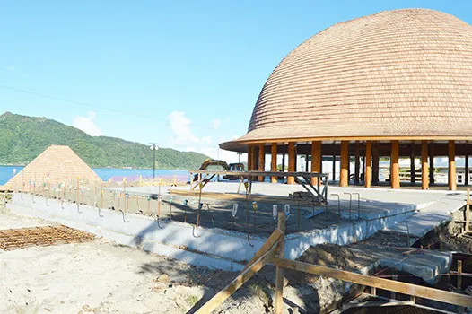 Extension under construction to Fale Samoa at Suigaula o le Atuvasa at Utulei.