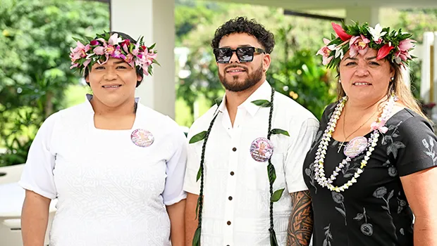 Heavenly Annesley Letuli and 2 children