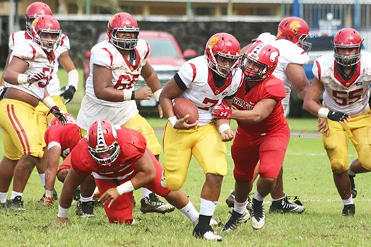 Santana Ha’atoa of the THS Warriors 