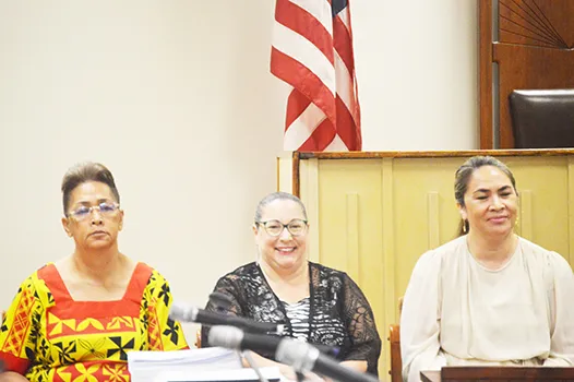 rom l-r: Faailoa Seui Afalava; Beverly A. Kodak and Louise Kuaea.