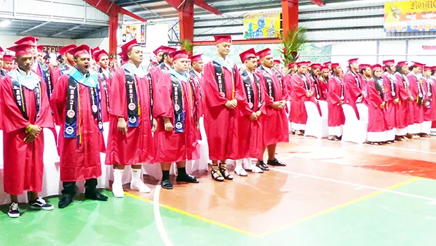 Some of the 116 Faga'itua High School 2021 grads