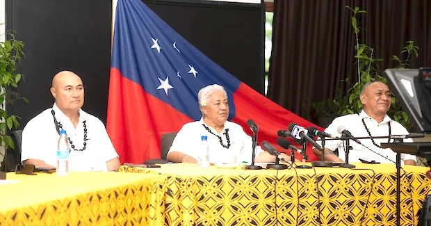 Fiame Naomi Mataafa and cabinet members