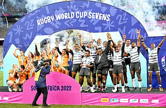 Rugby 7s World Cup champs Fiji and Australia