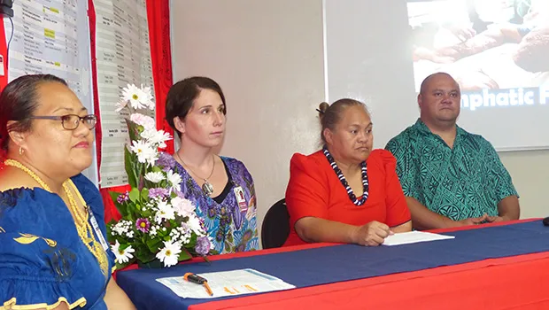 Dr. Tamara Buhagair (second from left) of the Centers for Disease Control (CDC) and some officials with the ASG Health Department