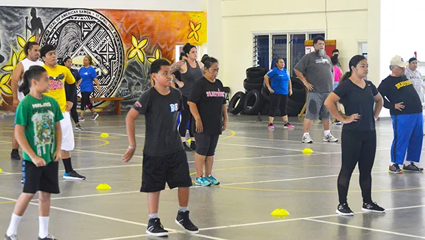 People joining 30-30 Strong American Samoa
