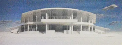 Rendering of Fono building under construction