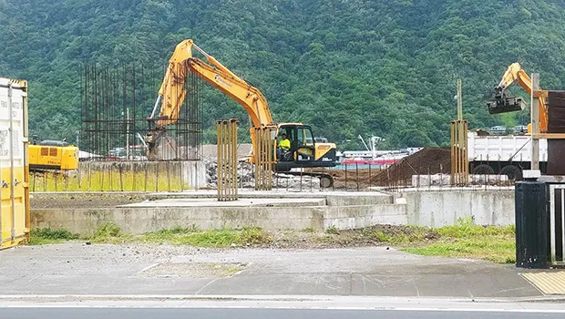 Building site for the new fono building.