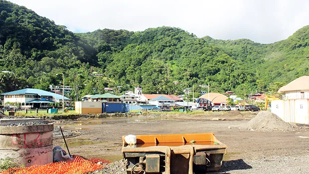 Site of the yet to be constructed new two-story Fono building in Fagatogo