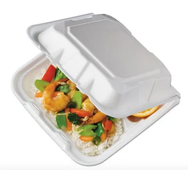 Food in a Styrofoam clamshell
