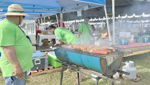 Food stall at  Flag Day Flea Market 