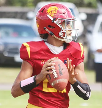 Tafuna Warriors quarterback Oakland Salave’a