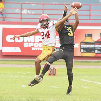 Calloway Alosio (3) of the Nu’uuli Wildcats going up for a grab