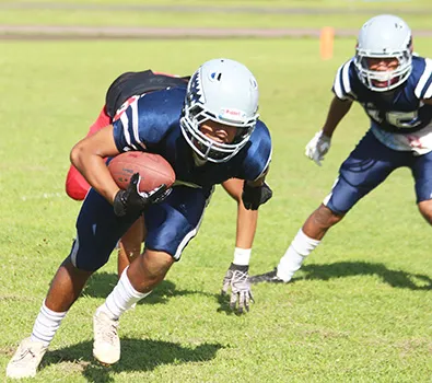 Kobe Lefiti of the Samoana Sharks 