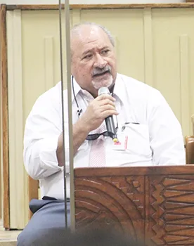 former hospital Chief Executive Officer, Moefaauo Bill Emmsley 