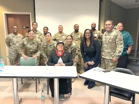 Amata with Ft Eisenhower troops