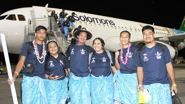 Some members of Team American Samoa