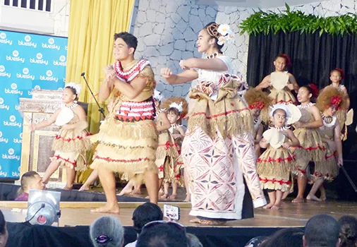 The Le Taupou Manaia dancers
