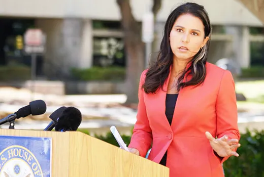 Hawaii Congresswoman Tulsi Gabbard speaking 