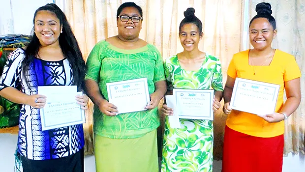 The four finalists in the 2018 Gagana Samoa Writing Competition