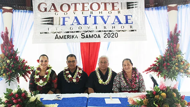 Gaoteote & Fai’ivae” gubernatorial team with their wives