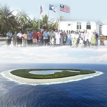 Swains island photo composit