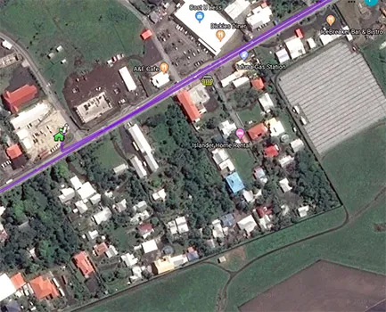Google maps image of area described in story