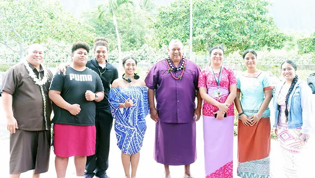 Governor with youth enrolled in Hawaii Job Corps