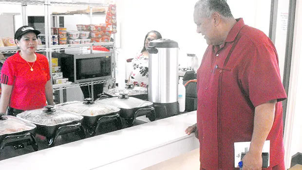 Governor at ASCC cafeteria