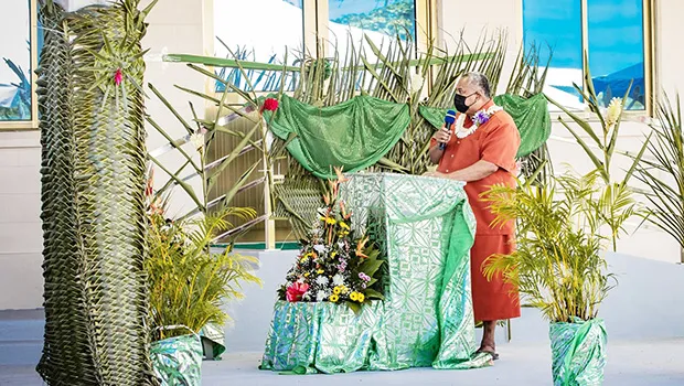Gov. Lemanu Peleti Mauga AT ECE building dedication