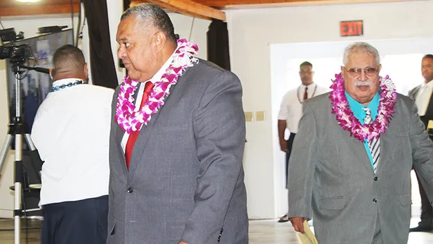 Gov, Lemanu with President of the Senate 