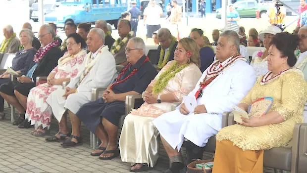 guests at Fono Fale dedication