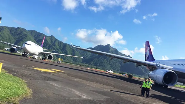 HAL plans on the tarmac at Pago Pago Int'l Airport