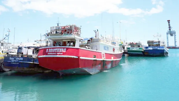 Hawaii fishing boats at Pier 22 in Honolulu.