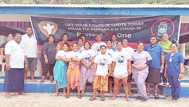 DOH Vaccination Team along with some of the village residents
