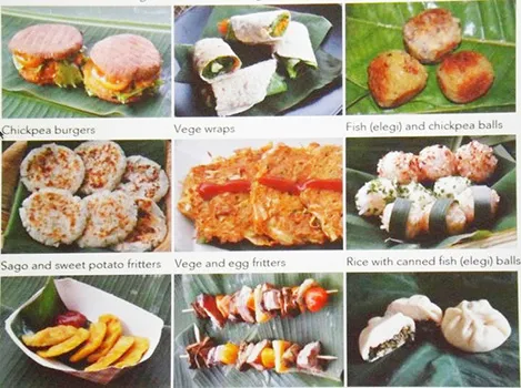 Examples of healthy eating options in the FAO program