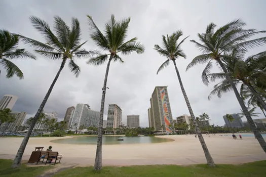 Lagoon at Hilton Hawaiian Village in Waikiki.