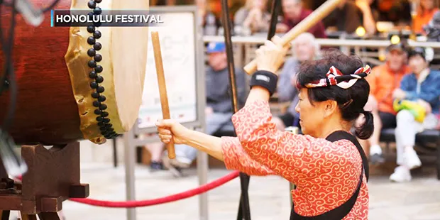 drummer at earlier festival