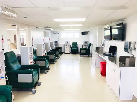 Hope Dialysis treatment room