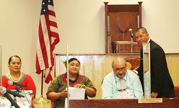 Faamasino U. Galoaia exits house hearing