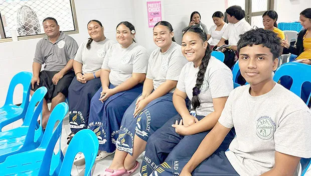 some members of Iakina Adventist Academy’s Finafinau chapter