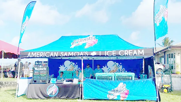 Samu's booth at Lions Park event