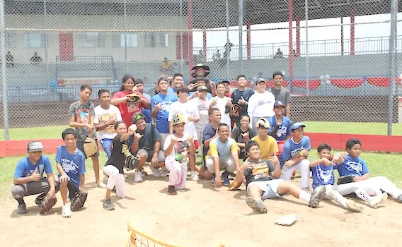 Participants of the Sean Manaea Major League Baseball Pitching Camp